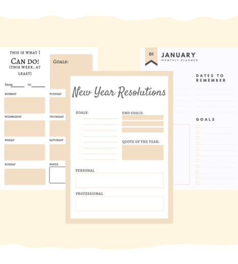 Free New Year’s Resolution Printables